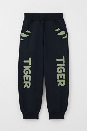 Breeze Erkek Çocuk Eşofman Takım Kulakları Hareketli Kaplancık Nakışlı 1-4 Yaş, Mint Yeşili