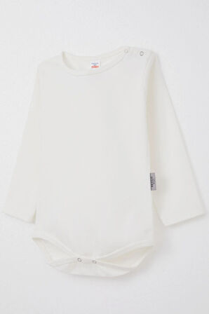 Breeze Erkek Bebek Çıtçıtlı Zıbın Body Basic 9 Ay-3 Yaş, Ekru