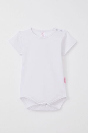 Breeze Kız Bebek Çıtçıtlı Zıbın Body Basic 9 Ay-3 Yaş, Beyaz