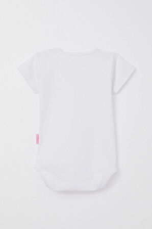 Breeze Kız Bebek Çıtçıtlı Zıbın Body Basic 9 Ay-3 Yaş, Beyaz