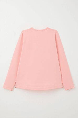 Breeze Kız Çocuk Taytlı Takım Ayakkabı Baskılı 4-9 Yaş, Pembe