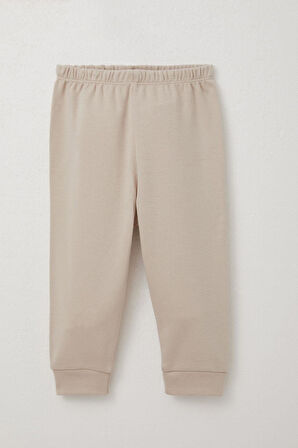 Breeze Erkek Bebek Zıbınlı 3 Lü Takım Sevimli Tavşancık Armalı 4 Ay-1 Yaş, Ekru