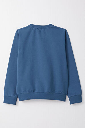 Breeze Erkek Çocuk Sweatshirt 4-8 Yaş, İndigo