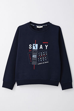 Breeze Erkek Çocuk Sweatshirt 4-8 Yaş, Lacivert