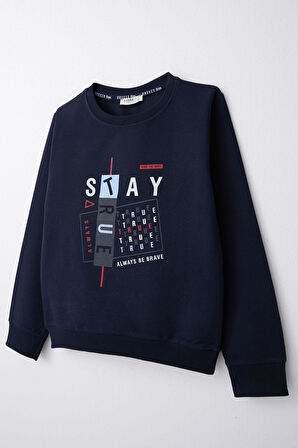 Breeze Erkek Çocuk Sweatshirt 4-8 Yaş, Lacivert