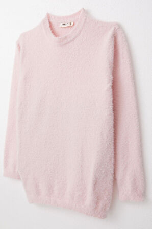 Breeze Kız Çocuk Triko Kazak Basic 8-14 Yaş, Pembe