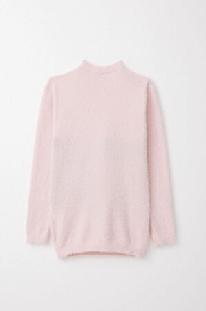 Breeze Kız Çocuk Triko Kazak Basic 8-14 Yaş, Pembe
