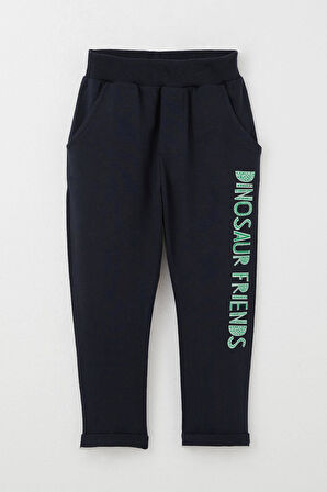 Breeze Erkek Bebek Eşofman Takımı Dinozor Baskılı 9 Ay-3 Yaş, Su Yeşili