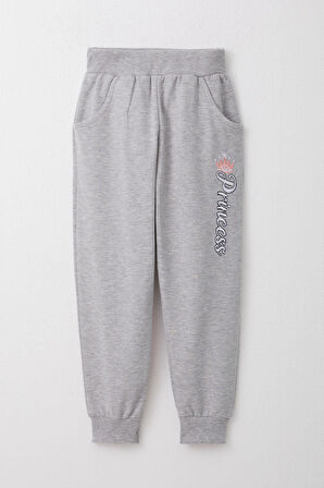 Breeze Kız Bebek Eşofman Takım Prenses Yazı Nakışlı 9 Ay-3 Yaş, Pembe