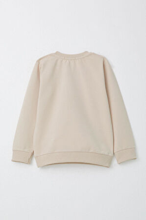 Breeze Erkek Çocuk Eşofman Takım Yazı Baskılı 2-6 Yaş, Bej