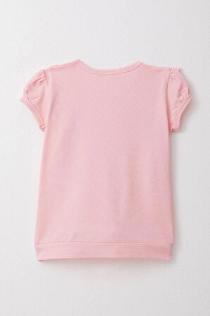 Breeze Kız Çocuk Tişört Güpürlü 1.5-5 Yaş, Pembe