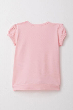 Breeze Kız Çocuk Tişört Güpürlü 1.5-5 Yaş, Pembe