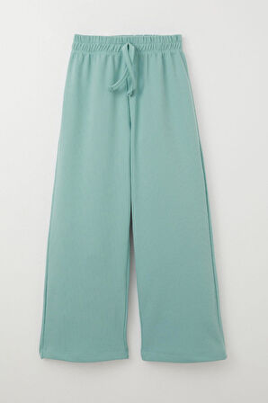 Breeze Kız Çocuk Pantalon Bağcık Aksesuarlı 8-14 Yaş, Su Yeşili