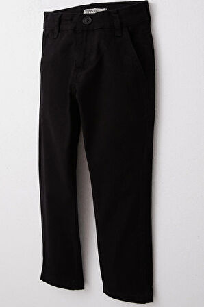 Breeze Erkek Çocuk Pantolon Gabardin Basic 3-7 Yaş, Siyah