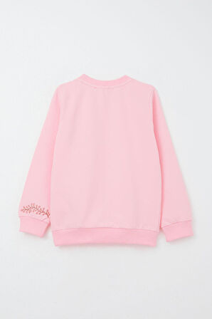 Breeze Kız Çocuk Eşofman Takım Çiçek Nakışlı 1.5-5 Yaş, Pembe