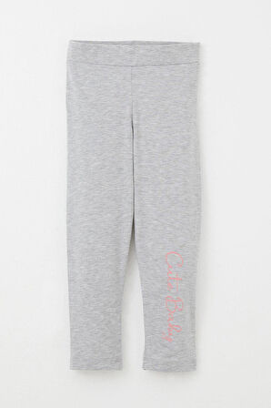 Breeze Kız Çocuk Taytlı Takım Sevimli Bebek Ayıcıklar Baskılı 1-4 Yaş, Somon