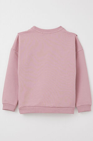 Breeze Kız Çocuk Sweatshirt Güpürlü 1.5-5 Yaş, Gülkurusu