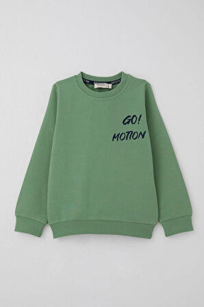 Breeze Erkek Çocuk Eşofman Takım Sırt Kısmı Eğlenceli Ayıcık Baskılı 1-4 Yaş, Mint Yeşili