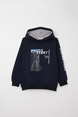 Breeze Erkek Çocuk Eşofman Takım Oyun Temalı Önden Cepli 5-10 Yaş, Lacivert