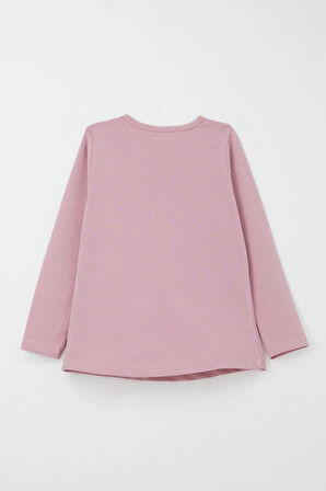 Breeze Kız Bebek Taytlı Takım Havalı Kız Baskılı Taytı Fiyonklu 9 Ay-3 Yaş, Gülkurusu