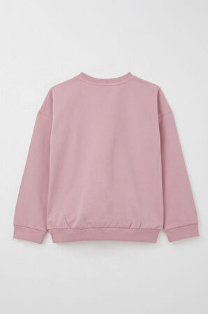 Breeze Kız Çocuk Eşofman Takım Lig Temalı Ön Kısmı V Dikişli 5-10 Yaş, Gülkurusu