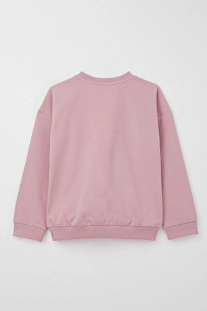 Breeze Kız Çocuk Eşofman Takım Lig Temalı Ön Kısmı V Dikişli 5-10 Yaş, Gülkurusu