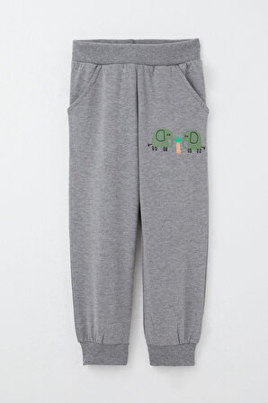 Breeze Erkek Çocuk Eşofman Takım Sevimli Fil Desenli 1-4 Yaş, Mint Yeşili