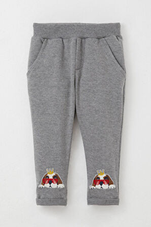 Breeze Erkek Bebek Eşofman Takım Sevimli Kral Köpekçik Nakışlı 6 Ay-2 Yaş, Mint Yeşili