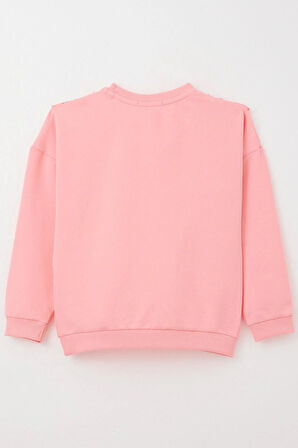 Breeze Kız Çocuk Sweatshirt Güpürlü 1.5-5 Yaş, Pembe