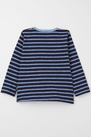 Breeze Erkek Bebek Uzun Kollu Tişört Patlı 9 Ay-3 Yaş, Karışık Renk