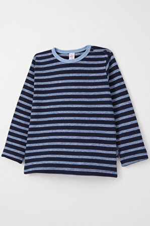 Breeze Erkek Bebek Uzun Kollu Tişört Patlı 9 Ay-3 Yaş, Karışık Renk