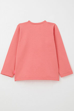 Breeze Kız Bebek Uzun Kollu Tişört Basic 9 Ay-3 Yaş, Mercan