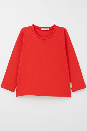 Breeze Kız Bebek Uzun Kollu Tişört Basic 9 Ay-3 Yaş, Narçiçeği