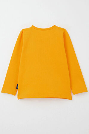 Breeze Erkek Bebek Uzun Kollu Tişört Basic 9 Ay-3 Yaş, Hardal Sarı