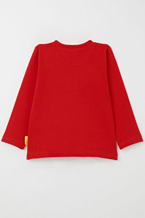 Breeze Kız Bebek Uzun Kollu Tişört Basic 9 Ay-3 Yaş, Kırmızı