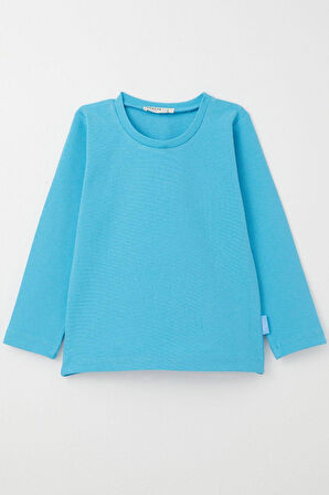 Breeze Erkek Bebek Uzun Kollu Tişört Basic 9 Ay-3 Yaş, Mavi