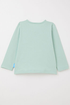 Breeze Erkek Bebek Uzun Kollu Tişört Basic 9 Ay-3 Yaş, Mint Yeşili