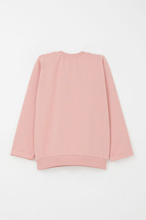 Breeze Kız Bebek Eşofman Takım Mutlu Arkadaş Tavşnacıklar Baskılı Çiçekli 9 Ay-3 Yaş, Gülkurusu