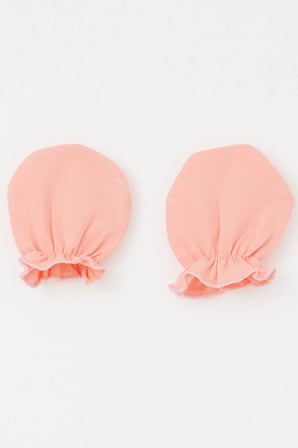 Breeze Yenidoğan Bebek Eldiven Basic Standart, Somon