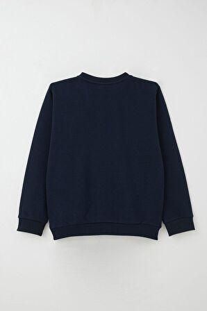 Breeze Erkek Çocuk Eşofman Takım Yazı Baskılı Bağcık Aksesuarlı 8-12 Yaş, Lacivert