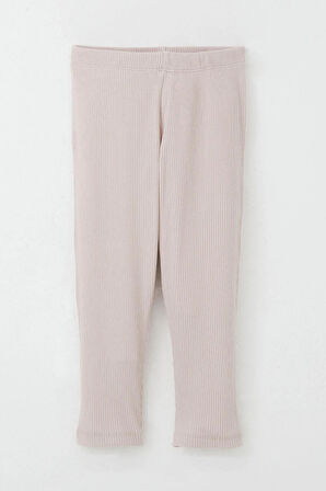 Kız Çocuk Taytlı Takım Sevgi Temalı Yazı Nakışlı 2-6 Yaş, Pudra