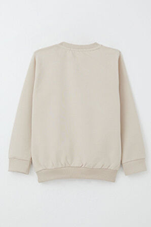 Breeze Erkek Çocuk Sweatshirt Çiftliğin Şimşeği 1.5-5 Yaş, Bej