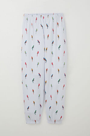 Breeze Kız Çocuk Pijama Takımı Papağan Neşesi 9-12 Yaş, Beyaz