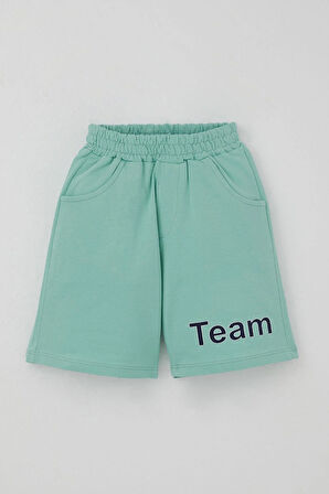 Breeze Erkek Çocuk Şortlu Takım Zıp Zıp Dinozor Takımı 2-6 Yaş, Ekru