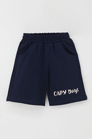 Breeze Erkek Çocuk Şortlu Takım En Havalı Sevimli Kemirgen Capybara Baskılı 1-4 Yaş, Bej