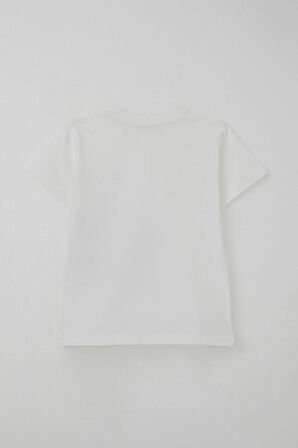 Breeze Erkek Çocuk Şortlu Takım Maceracı Dinozor Baskılı 2-6 Yaş, Beyaz