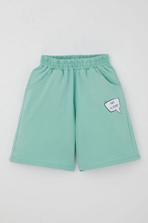 Breeze Erkek Çocuk Şortlu Takım Jetski Tutkunu Havalı Dinozor Baskılı 5-9 Yaş, Açık Gri Melanj