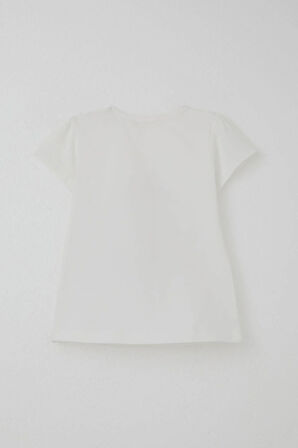 Breeze Kız Çocuk Kapri Taytlı Takım Anne Sevgisi Temalı Çiçek Baskılı 1.5-5 Yaş, Ekru