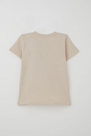 Breeze Erkek Bebek Şortlu Takım Havalı Ayıcık Baskılı 9 Ay-3 Yaş, Bej