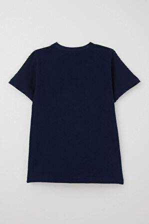 Breeze Erkek Çocuk Tişört Basic 4-14 Yaş, Lacivert